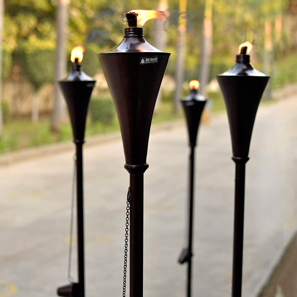 Deco Window 49'' Metal Citronella Torch & Reviews | Wayfair